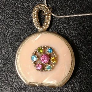 Chic Cream and Multicolor Pendant Necklace